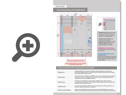 Product Bild dachverpackung_mit_steckboden_mit_l__ngsnaht_(4_8_x_2_5_x_8_cm_plus_dach)_einseitig_bedruckt_4_0-farbig